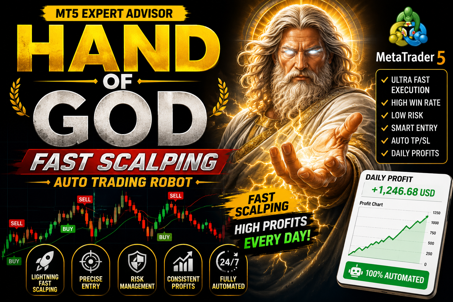 HAND OF GOD EA - MT5 Expert Advisor