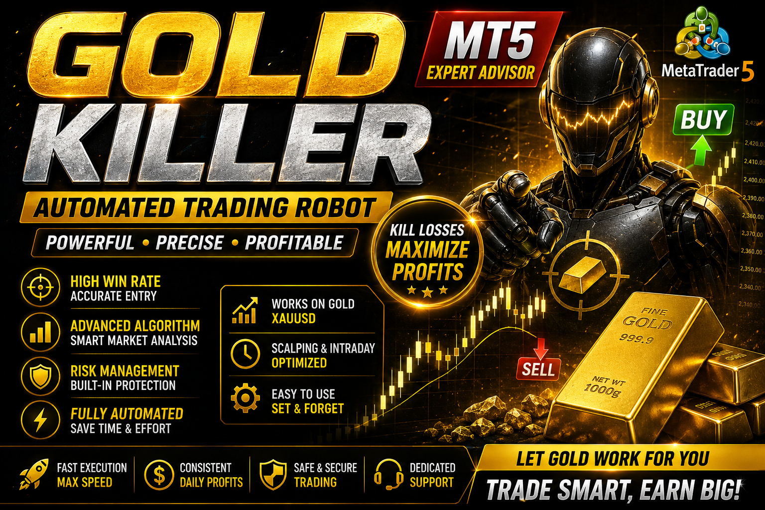 Gold Killer EA - MT5 Expert Advisor