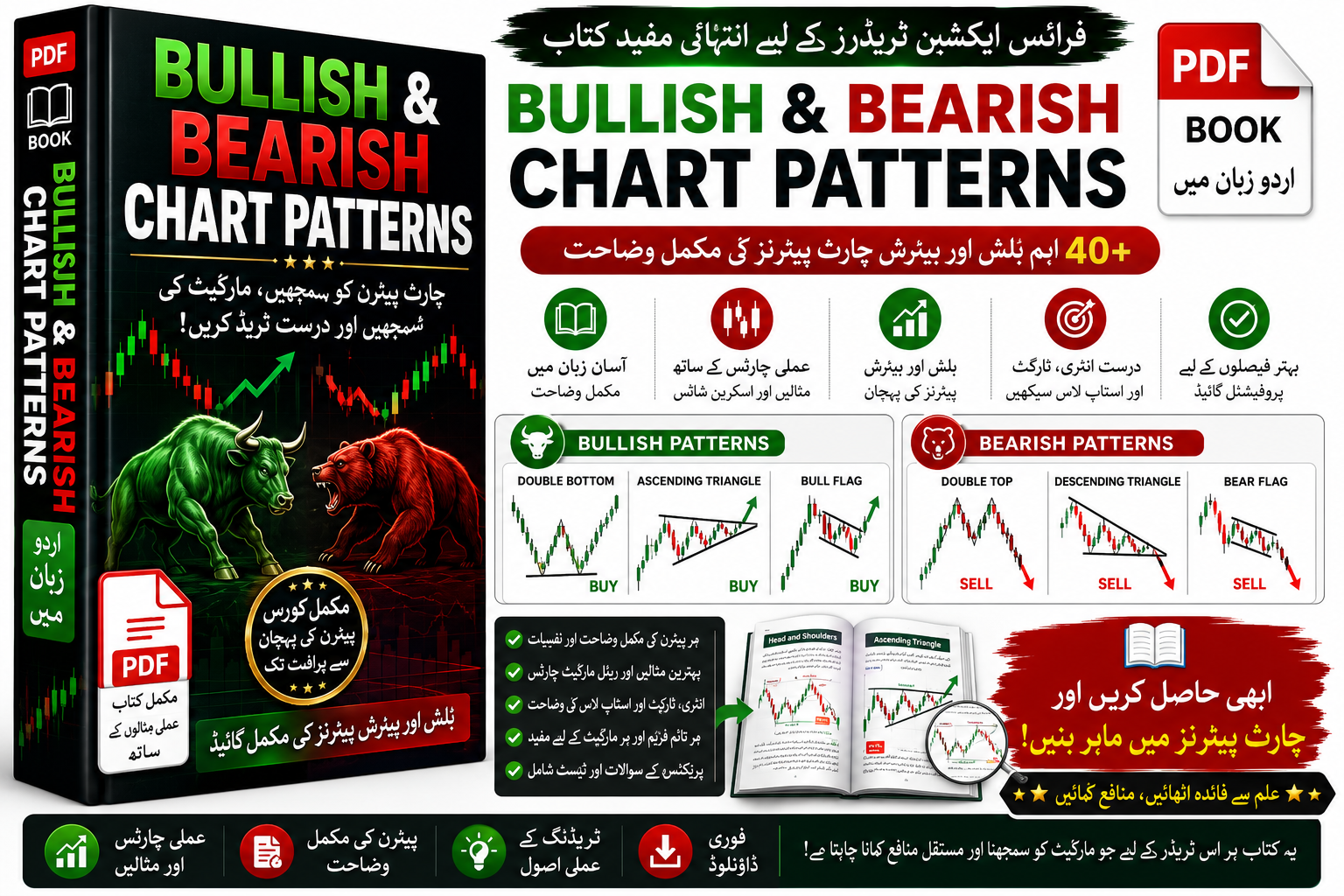 Bullish & Bearish Chart Patterns PDF - MT5 indicator